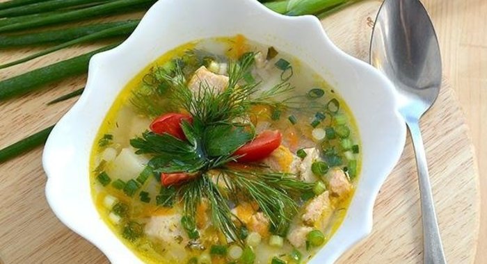 Уха с пшеном