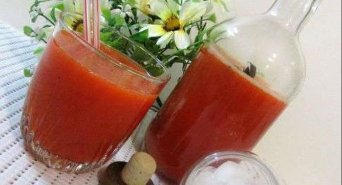 Лимонад из сладкого перца с базиликом