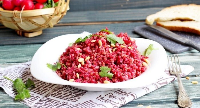 Гречка со свеклой
