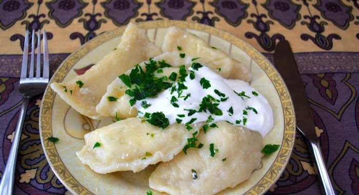 Вареники с зеленью