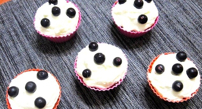 Ванильные кексы с кремом