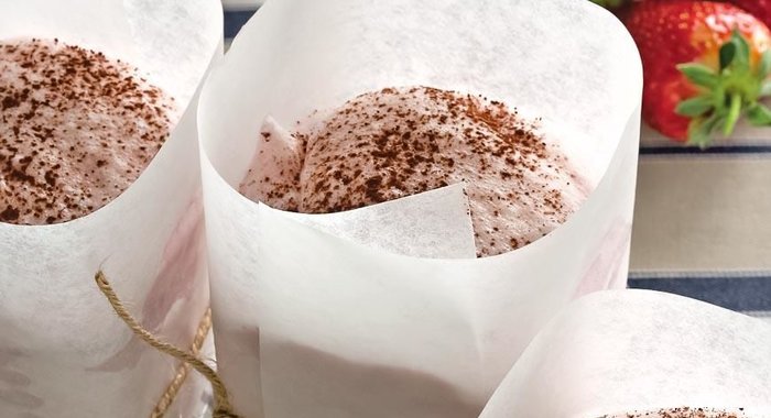 Ледяное клубничное суфле