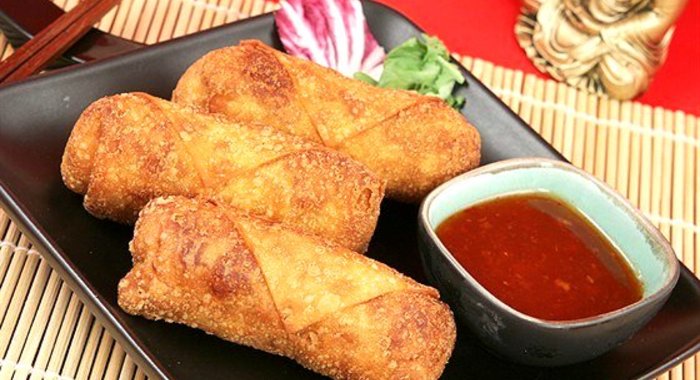 Свиные роллы с китайским соусом