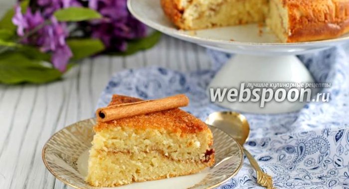 Коричный пирог с корочкой