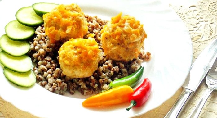 Куриные тефтели с тыквой