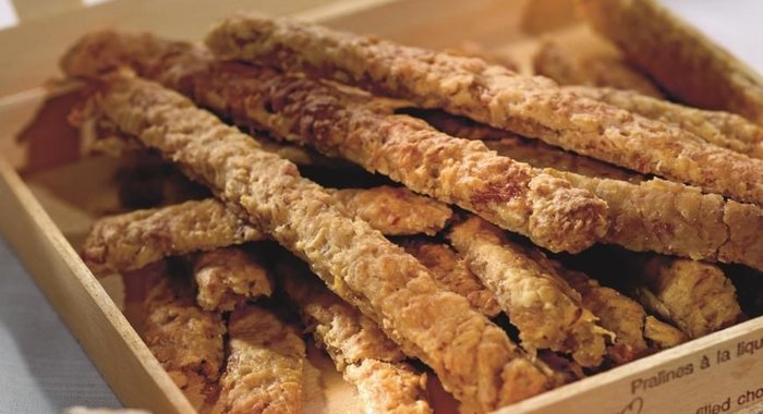 Полоски из овсянки с хурмой