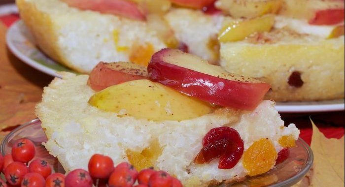 Запеканка с яблоками