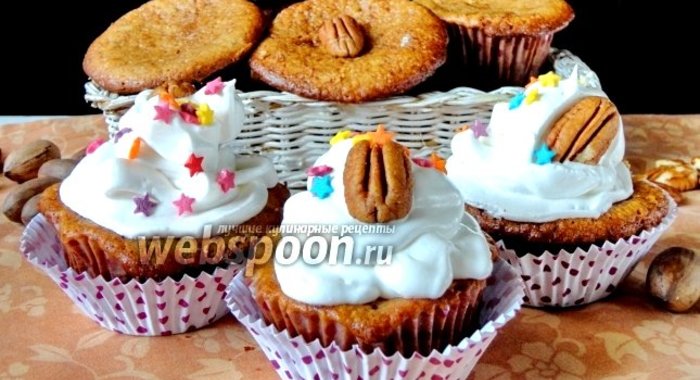 Кексы с орехами пекан