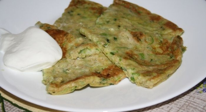 Диетическая кабачковая лепешка