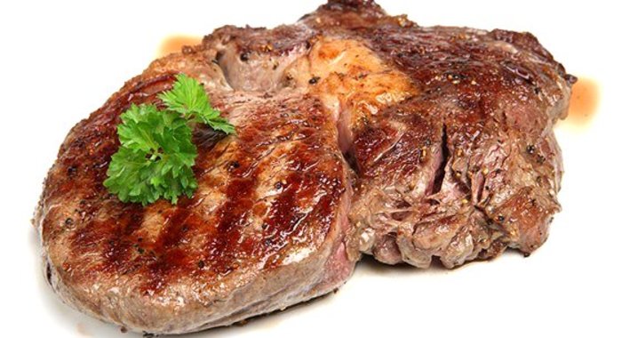 Риб-ай стейки с яично-винным соусом