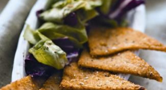 Чесночные гренки из поленты