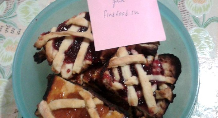 Песочное печенье с фруктовой начинкой