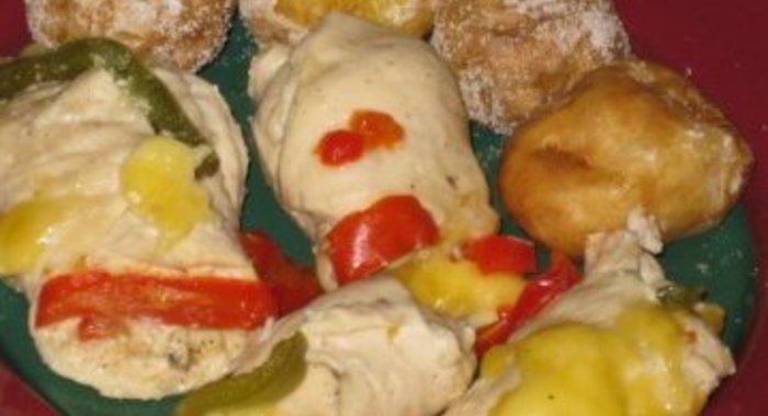 Рулетики из куриной грудки