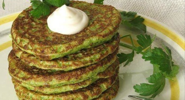 Оладьи из брокколи