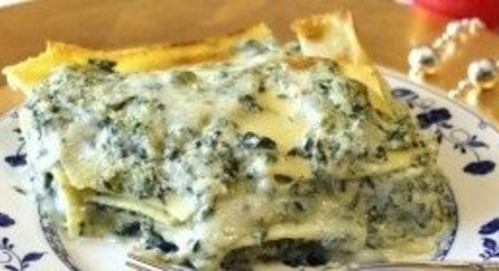 Лазанья со шпинатом и сыром