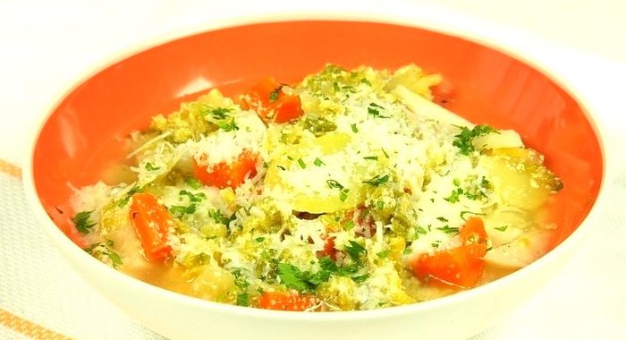 Овощной суп с йогуртом