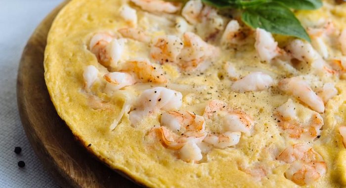 Пицца с морепродуктами по-корейски