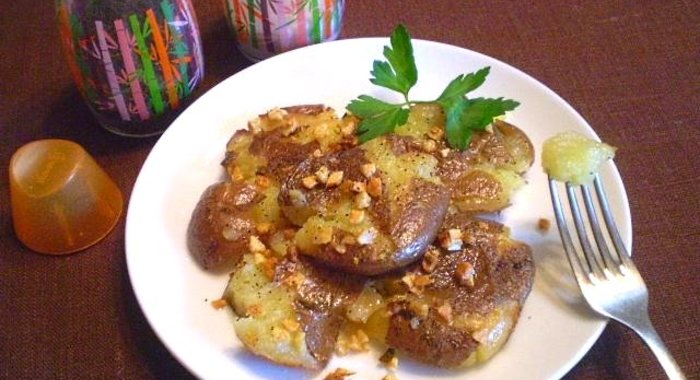 Картофельные лепешки с чесноком