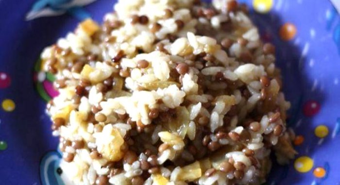 Плов с чечевицей