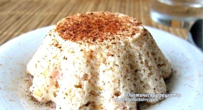 Творожное суфле с яблоком