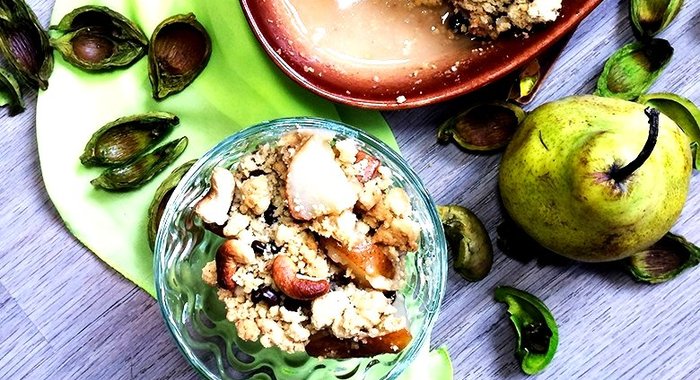 Грушевый крамбл