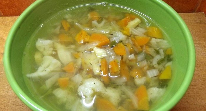 Суп овощной вегетарианский
