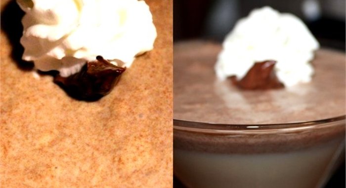 Сливочное суфле из двух шоколадов