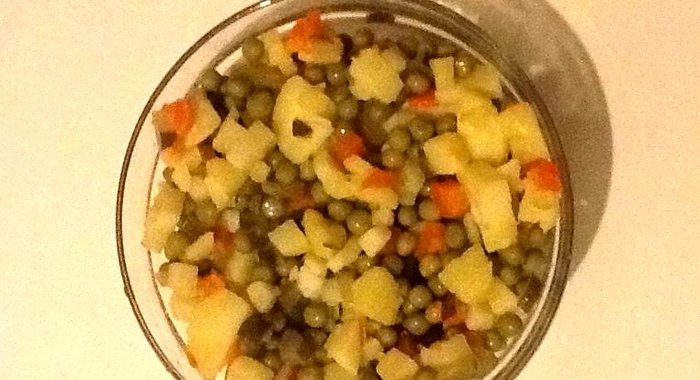 Салат картофельный постный