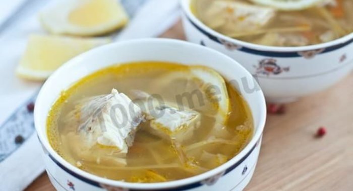 Рыбный суп уха из осетра