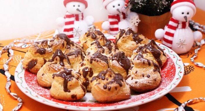 Крошки-эклеры с заварным кремом