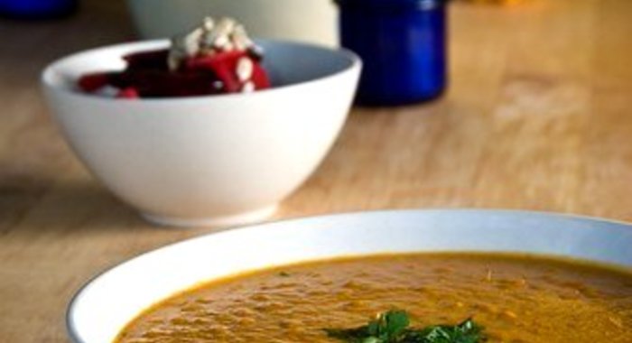 Африканский гороховый суп с яблоками