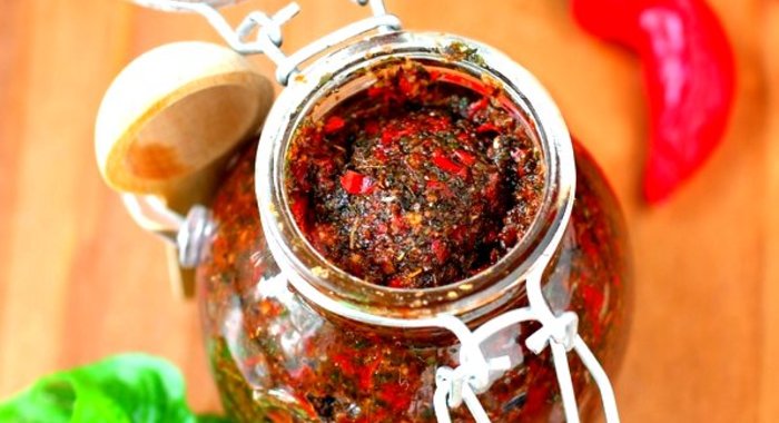 Аджика из острого перца на зиму