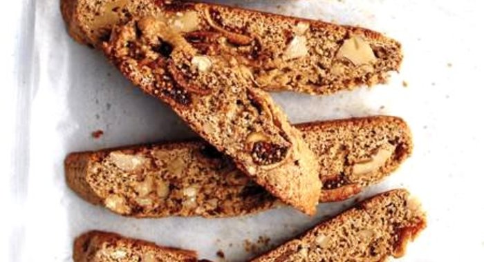 Печенье с инжиром и орехами