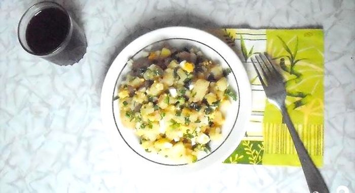 Зимний картофельный салат