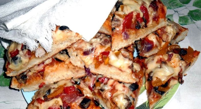 Очень вкусная пицца