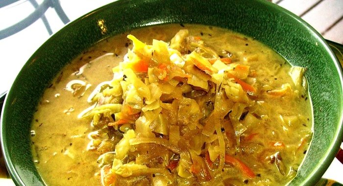 Щи постные с грибами