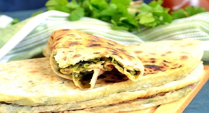 Тесто с зеленью