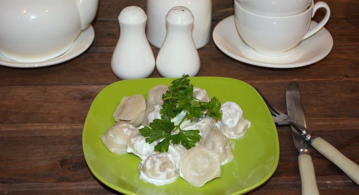 Пельмени из рисовой муки