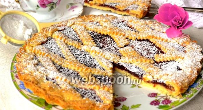 Итальянская кростата с джемом