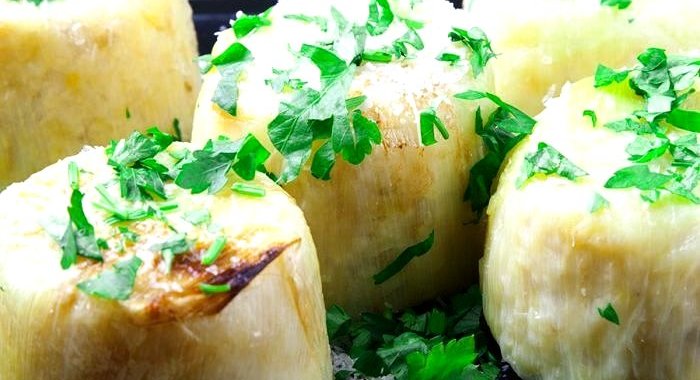 Ризотто в луке-порее