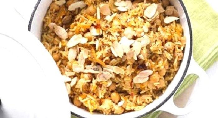 Плов с турецким горошком