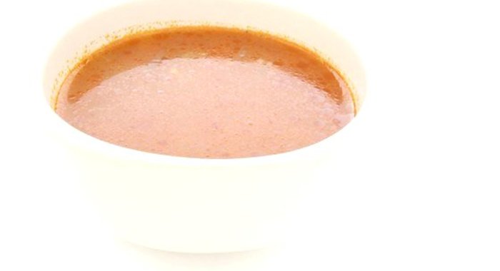 Суп-пюре помидорный с чесноком