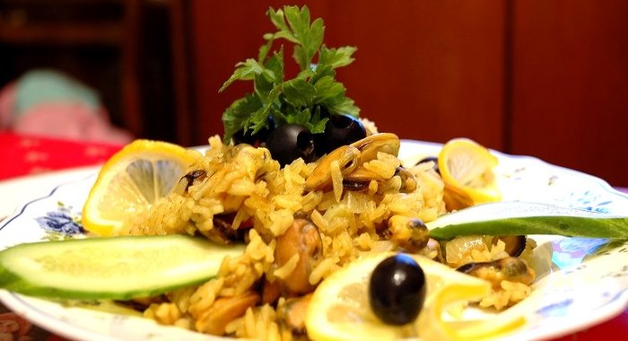 Плов с мидиями в мультиварке