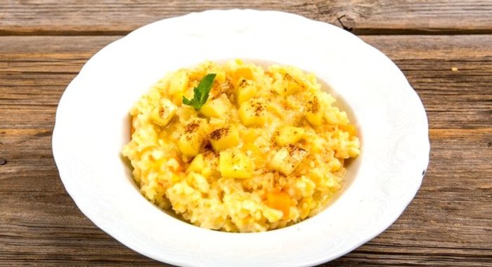 Каша из булгура на молоке