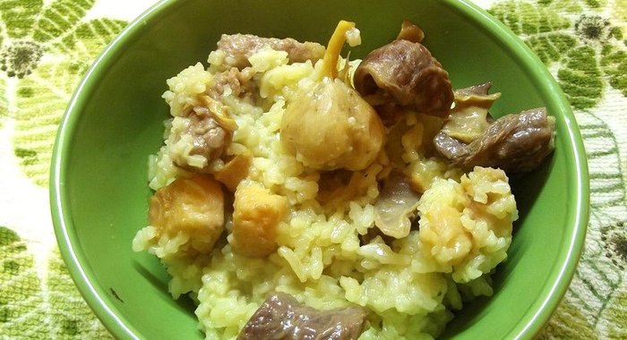 Плов с айвой