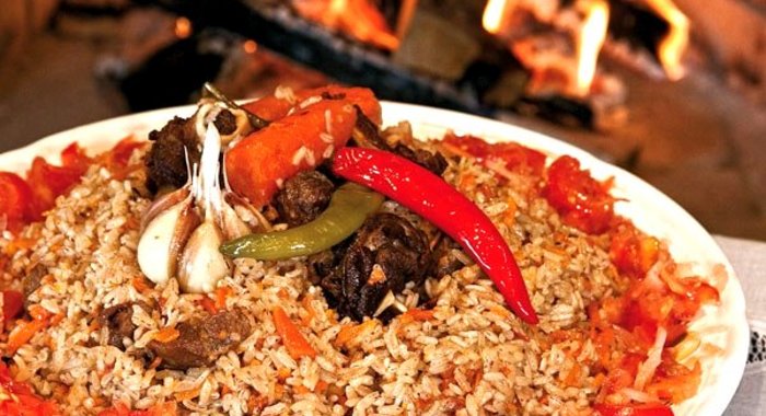 Плов в казане по-узбекски