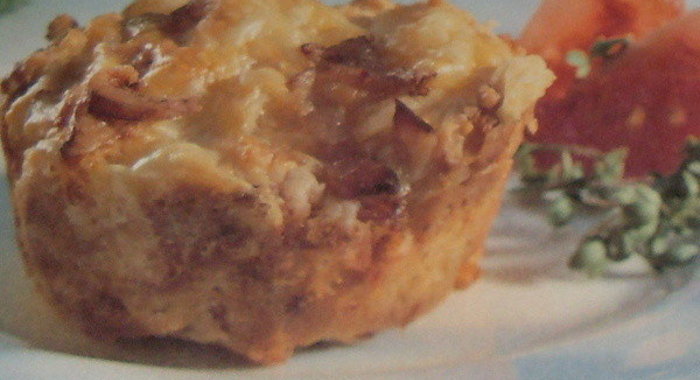 Кексы с сыром и ветчиной