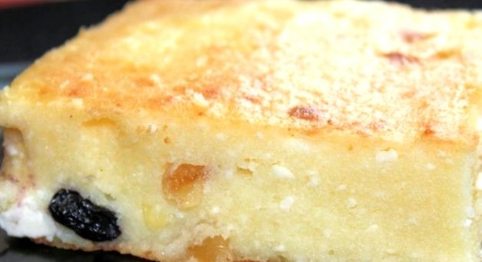 Запеканка из творога с манкой