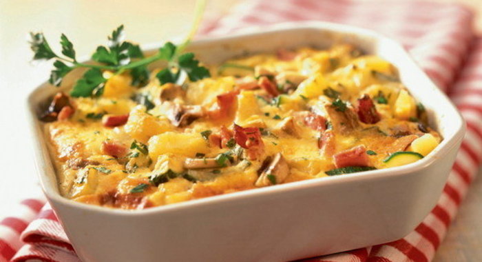 Запеканка с баклажаном