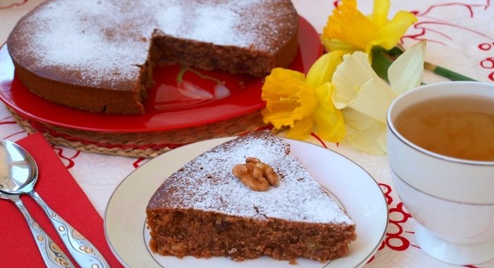 Постный медово-шоколадный манник